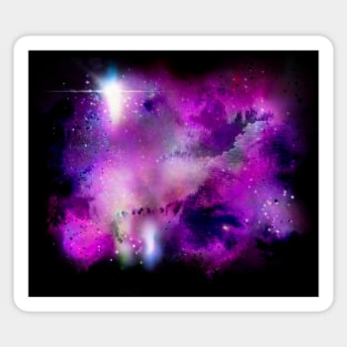 Digital Watercolor galaxy Sticker